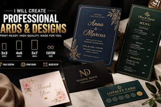 create a print ready card for you