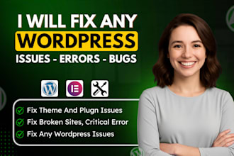 fix wordpress issues, fix wordpress error, woocommerce fix, wordpress bug fix