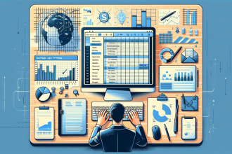 do data entry spreadsheet, database editing, typing
