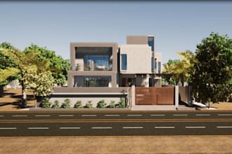 do architectural 3d rendering house,office,bakery and more