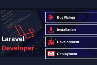 install, fix, develop laravel application
