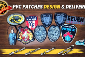 do soft pvc rubber patches designed and deliver to your doorstep
