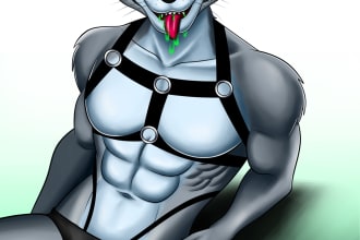 draw a furry sfw or nsfw character
