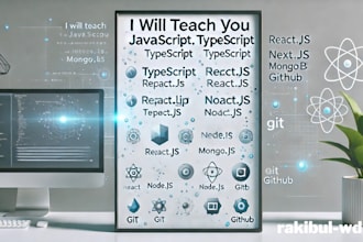 teach you javascript typescript react js and next js