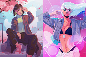 make human characters in vector