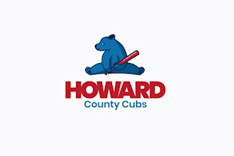 howard county cubs baseball logo design