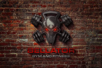 design gym and fitness logo with full commercial license
