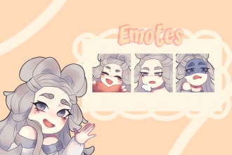 draw cute custom emotes for twitch