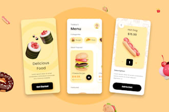 design UI UX for mobile app with figma for android or IOS