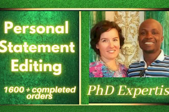 edit and proofread your personal statement