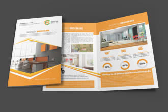 professional company brochure design or newsletter