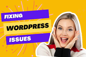 fix wordpress, PHP, javascript, HTML CSS