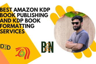 do professional amazon KDP book formatting and designing