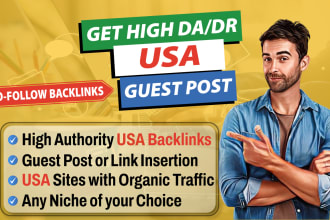 publish guest post backlinks on USA websites, USA guest post