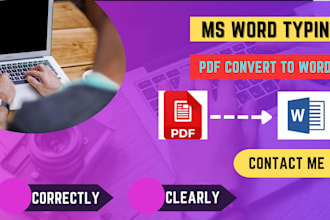 convert pdf to word and page typing and ai articles write