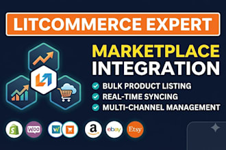 be your litcommerce expert, product listing,  marketplace integration