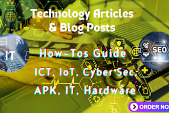 write impressive iot, ict, apk, and computer networking articles
