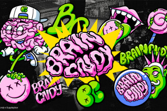 do a custom retro streetwear logo for apparel brand