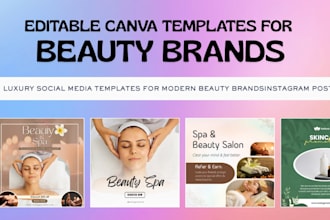 design luxury instagram templates for beauty brands in canva
