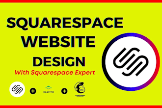 design or redesign modern squarespace website or website landing page