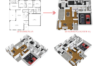 do floor plans from blueprints and old drawings