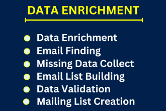 do data enrichment and email finding