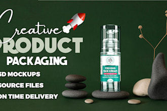 create product packaging design with print ready files