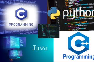write c , cpp , python and java codes for you