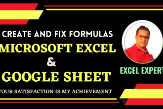 fix excel, google sheet formulas, and errors