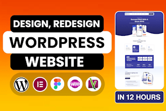 convert wordpress website design, redesign by using figma to elementor