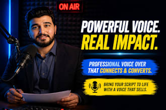record arabic male voice over superfast