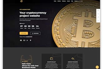 make a unique website for your cryptocurrency or nft project