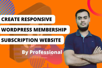 redesign subscription website membership website with wordpress