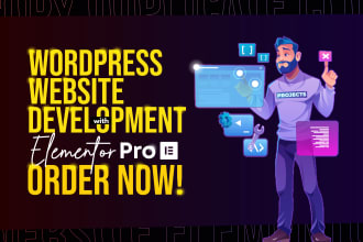 create stunning and responsive wordpress website with elementor pro