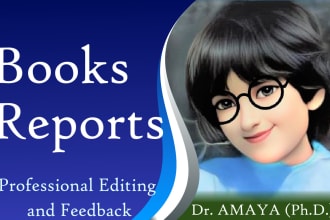 edit and proofread  your academic book and technical report