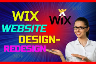 build stunning wix landing page,wix ecommerce site or redesign website