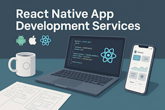 develop android and ios hybrid mobile app using react native
