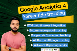 setup ga4 server side tracking and ga4 ecommerce server side tracking