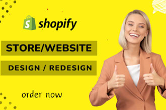 design and redesign shopify website, shopify website design, website design