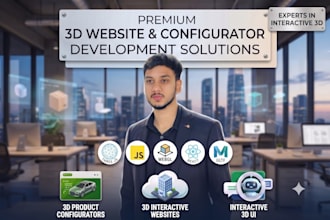 create 3d website and configurator using threejs and gsap