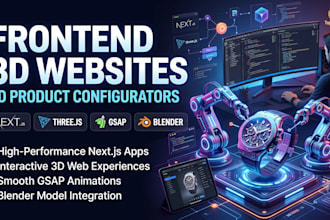 create 3d website and configurator using threejs and gsap