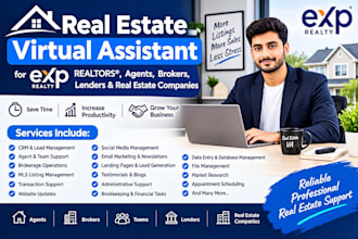 be real estate virtual assistant for exp realtor or any agents brokers lenders