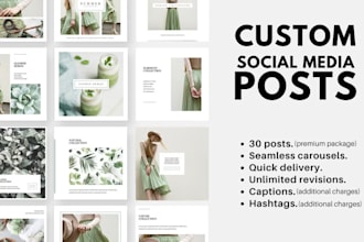 be your instagram content creator for 30 days instagram posts