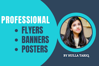 design professional flyer, banner and posters on canva