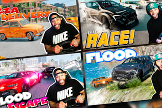 design eye catching reaction thumbnail for you