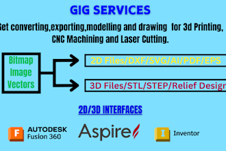 create dxf,stl and step file on vectric aspire fusion 360