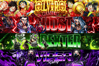 design an amazing gaming youtube banner