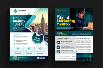design urgent flyer, one pager, marketing material,  print ad