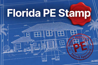 florida pe stamp, structural engineer permit drawings for city approval