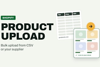 do shopify product listing and shopify product upload